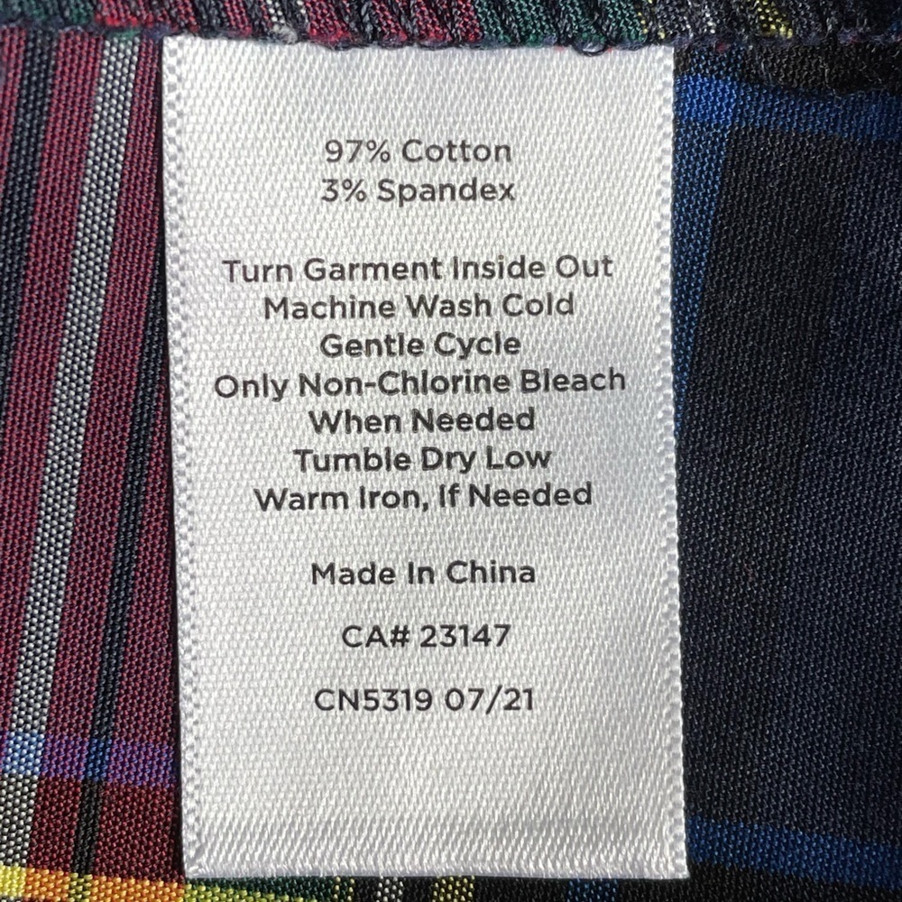 Talbots Tartan Plaid Long Sleeve Shirt Size 6 - Picture 5 of 6